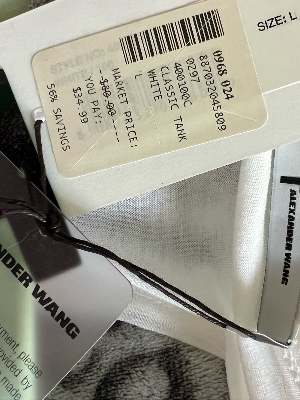 T Alexander Wang Long Tank